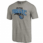 Men's Orlando Magic Distressed Team Logo Gray T-Shirt FengYun,baseball caps,new era cap wholesale,wholesale hats
